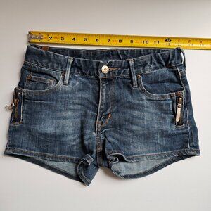 H&M girls eur 146 us 10-11Y denim shorts zipper
